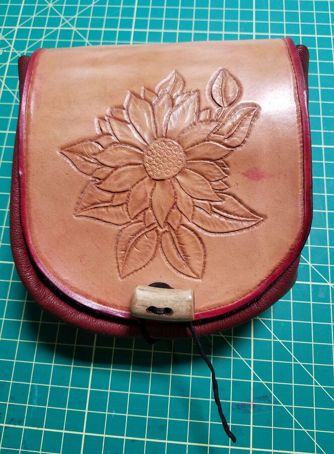 Tooled Leather Pouch