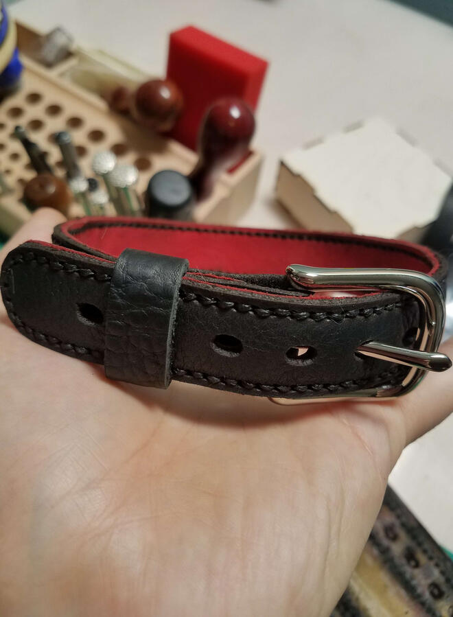 Hand-stitched Collar